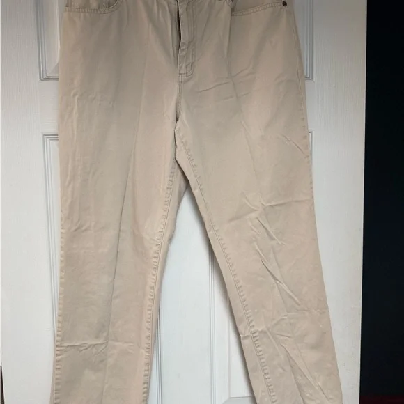 Ralph Lauren Beige Straight Leg Khakis - Picture 4 of 5